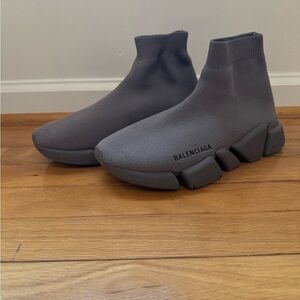 Balenciaga Charcoal Women’s Sock Sneakers